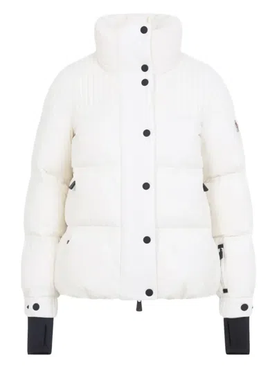 Moncler Anglin Padded Jacket With Logo-patch In White