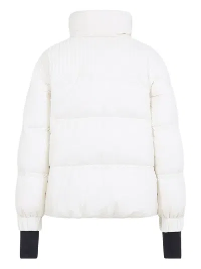 Moncler Anglin Padded Jacket With Logo-patch In White