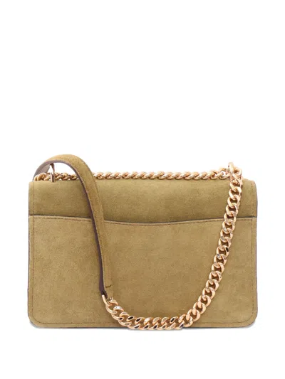 Michael Michael Kors Large Claire Suede Shoulder Bag In Brown