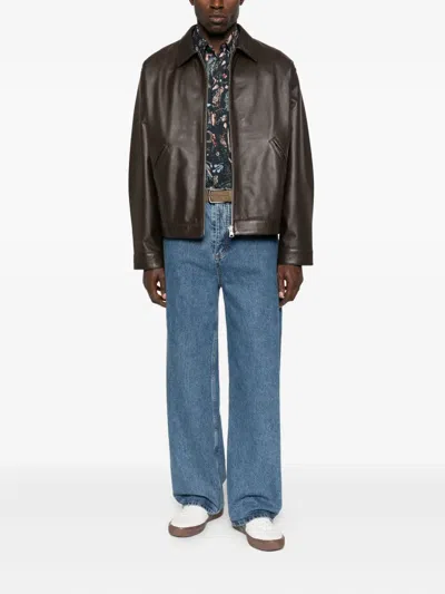 Paul Smith Tailored-fit Navy 'little Beasts' Print Shirt Blue In Multi