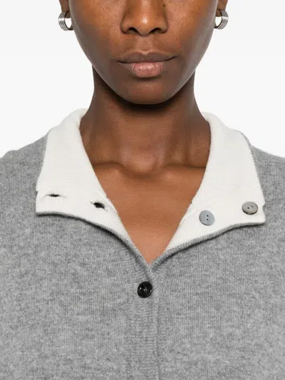 Oliver Lattughi Ribbed Button-front Vest In Gray