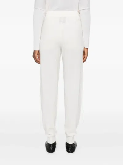 Gotha Cashmere Drawstring Trousers In White