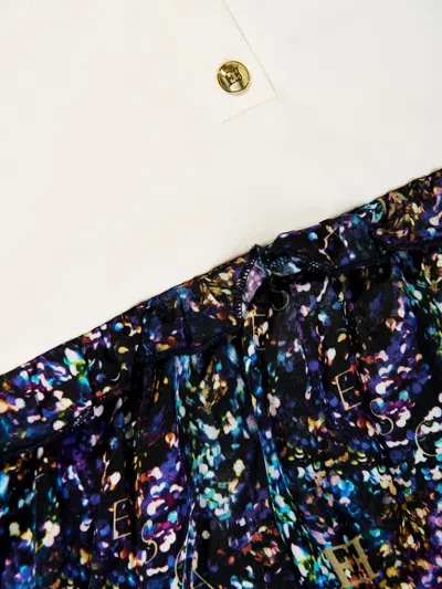 Escada Graphic-print Polo Dress In White