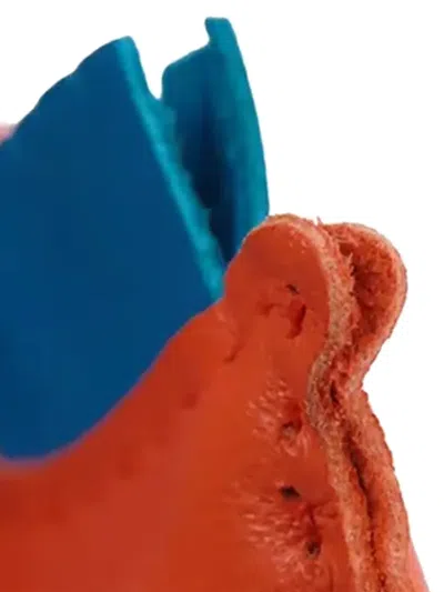 Pre-owned Hermes 2018 Milo Lambskin Grigri Rodeo Bag Charm Pm Key Chain In Orange