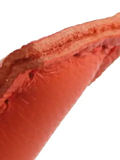 Pre-owned Hermes 2018 Milo Lambskin Grigri Rodeo Bag Charm Pm Key Chain In Orange