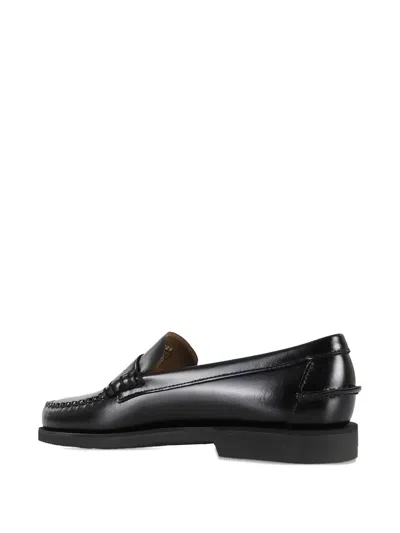 Sebago Classic Dan Leather Loafers In Black