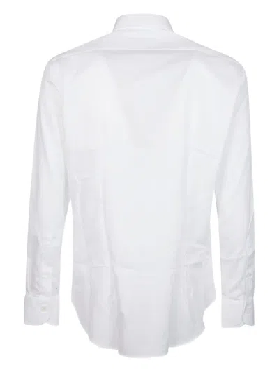 Orian Long Sleeve Slim Shirt In White