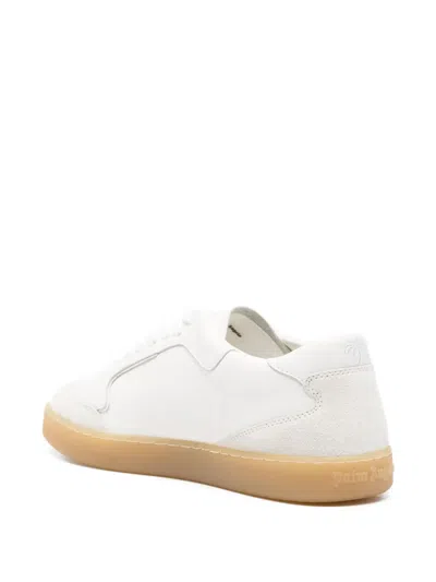 Palm Angels Sneakers Low-top New Palm 1 In Leather In White