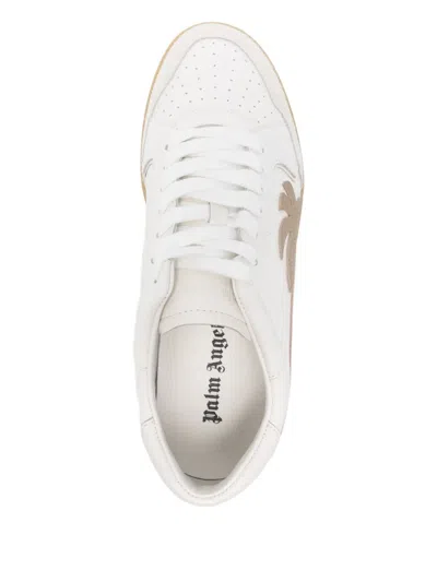 Palm Angels Sneakers Low-top New Palm 1 In Leather In White