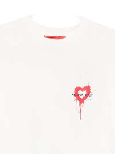 Vision Of Super Graphic-print T-shirt In White