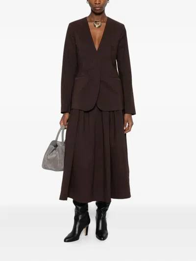 Mark Kenly Domino Tan Textured Single-breasted Jacket In Brown