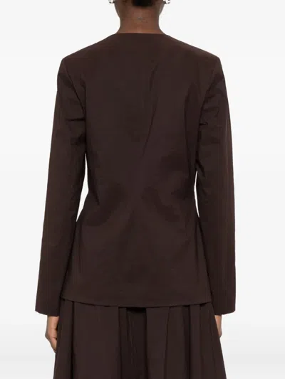 Mark Kenly Domino Tan Textured Single-breasted Jacket In Brown