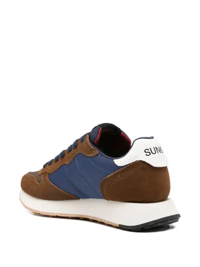 Sun 68 Fox Jaki Bicolor Sneakers In Brown