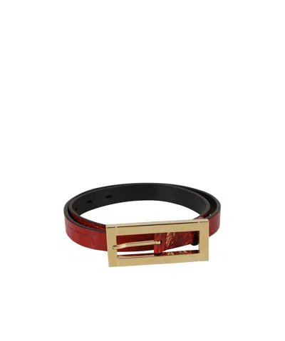 Dsquared2 Square Buckle Belt In Brown