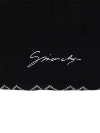 Givenchy Logo-embroidered Beanie Hat In Black