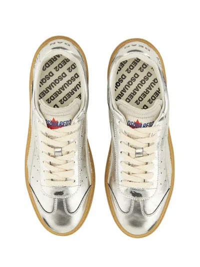 Dsquared2 Leather Sneaker In White