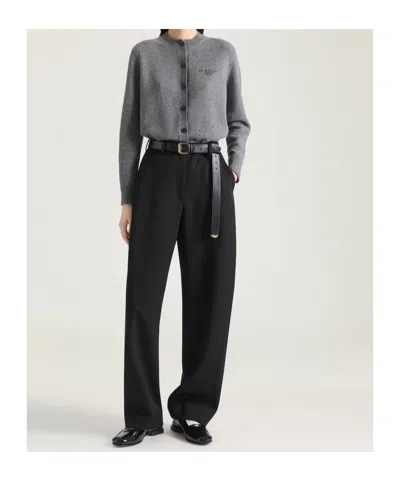 Givenchy Cardigan In Wool And Cashmere In Gray