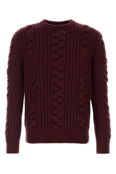Alexander Mcqueen Alexander Mc Queen Wool Sweater In Burgundy