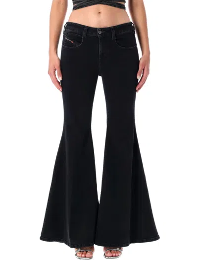 Diesel Flare Jeans In Black