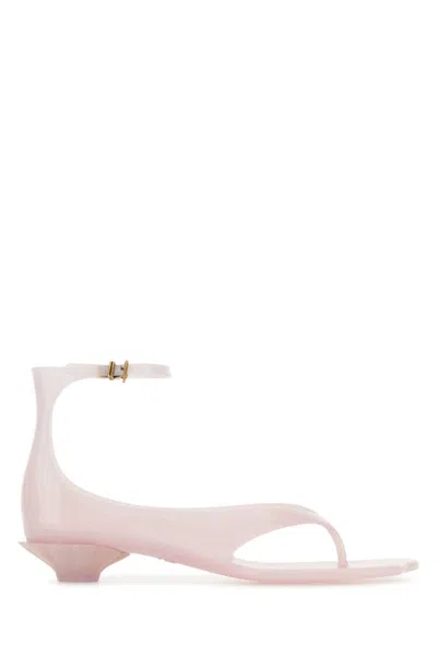 Chloé Chloe Women Pastel Pink Tpu Chloe Jelly Thong Sandals