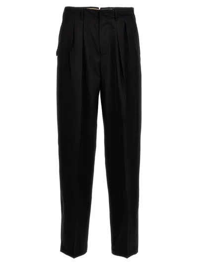 Pt Torino Tailored Pleated Trousers With Pockets In Black
