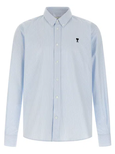 Ami Alexandre Mattiussi Ami De Coeur Shirt And Blouse Light Blue In Blue