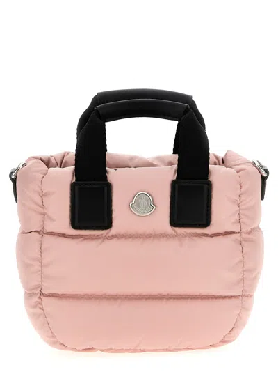 Moncler Pink Micro Caradoc Tote Bag In Pink