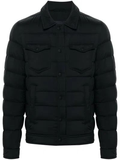 Herno La Camicia Quilted Nylon Down Jacket In Black