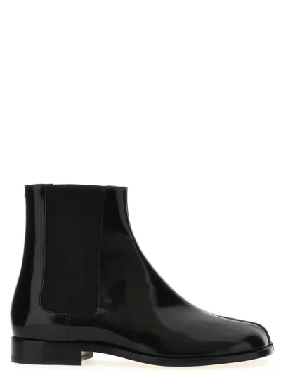 Maison Margiela Tabi Toe Ankle Boots In Black