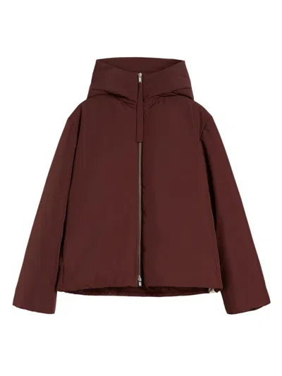 Jil Sander 06 Puffer Jackets Bordeaux In Brown