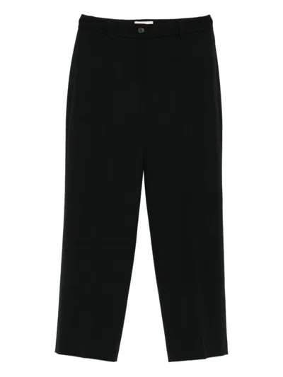 Via Masini 80 Button-fastening Trousers In Black