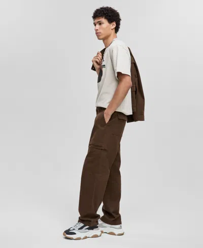 Mode Of One Men's Regular-fit Utility Pants, Created For Macy's In Brown