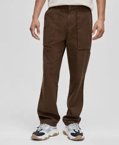 Mode Of One Men's Regular-fit Utility Pants, Created For Macy's In Brown