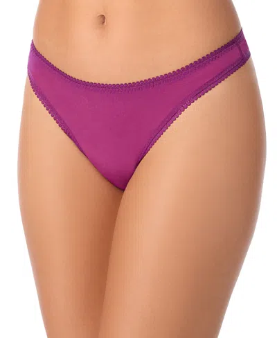On Gossamer Mesh Hip G-string In Purple