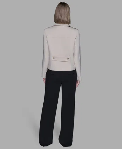 Karl Lagerfeld Women's Double-breasted Jacket In Brown