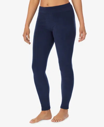 Cuddl Duds Fleecewear Stretch Leggings In Blue