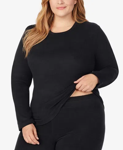 Cuddl Duds Plus Size Climatesmart Leggings In Black