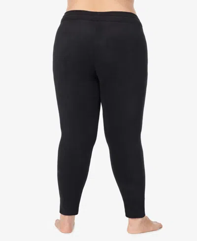 Cuddl Duds Plus Size Climatesmart Leggings In Black