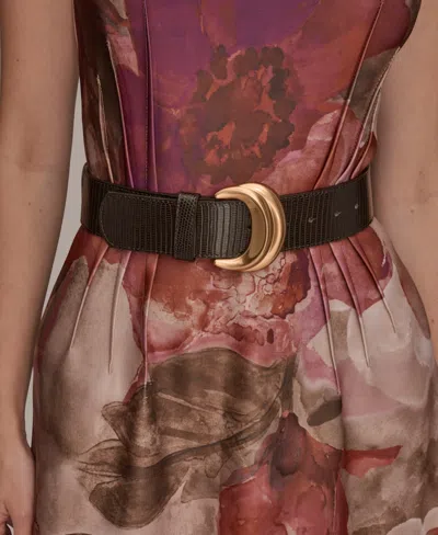 Donna Karan Women's Floral Belted Dress In Multi