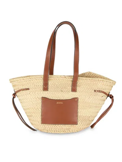 Isabel Marant Women's Cadix Straw Open Tote Bag In Sand