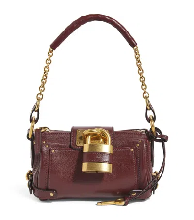 Chloé Crafty Brown Small Paddington Chain Bag In Brown