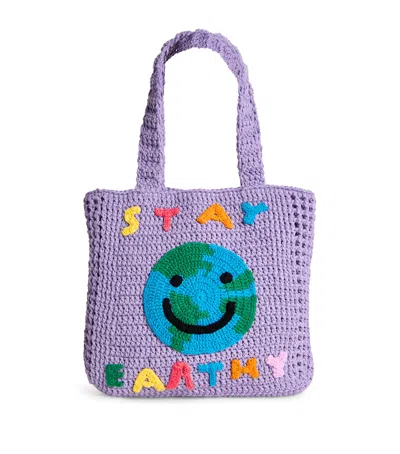 Stella Mccartney Stay Earthy Tote Bag In Purple