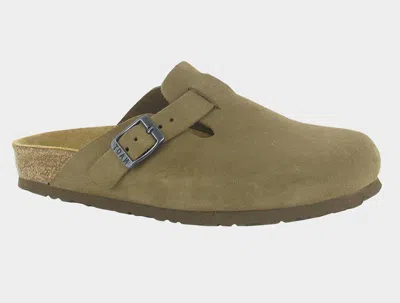 Naot Women's Spring Suede Slip On Clog In Taupe In Multi