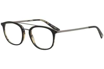 John Varvatos Men's V378 Eyeglasses In Black/tortoise In Multi