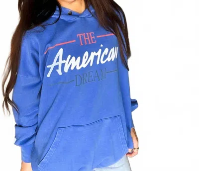 The Laundry Room American Dream Hideout Pull-over Hoodie In Blue In Blue