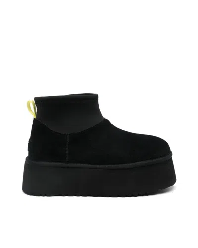 Ugg 50mm Classic Mini Dipper Suede Boots In Black