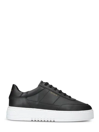 Axel Arigato Black Leather Sneakers With Contrasting Sole In Black