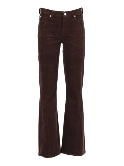 7 For All Mankind Twisted Dojo Tailorless Corduroy Pants Corduroy Coffee Bean In Brown