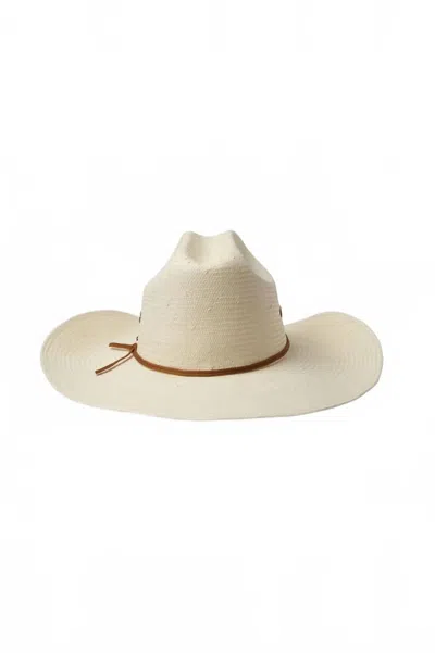 Brixton El Paso Straw Reserve Cowboy Hat In Off White In Neutral