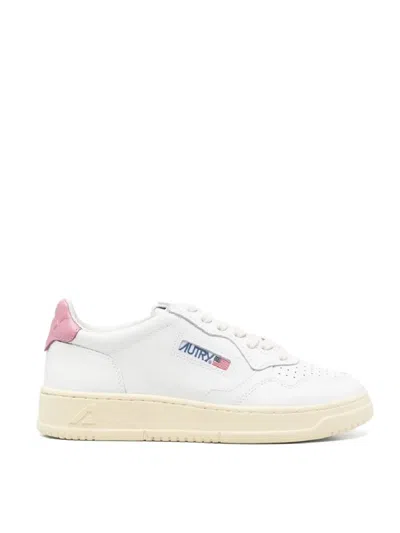 Autry Classic Low-top Sneakers With Perforated Detailing In White